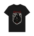 Black Printed T-shirt Front
