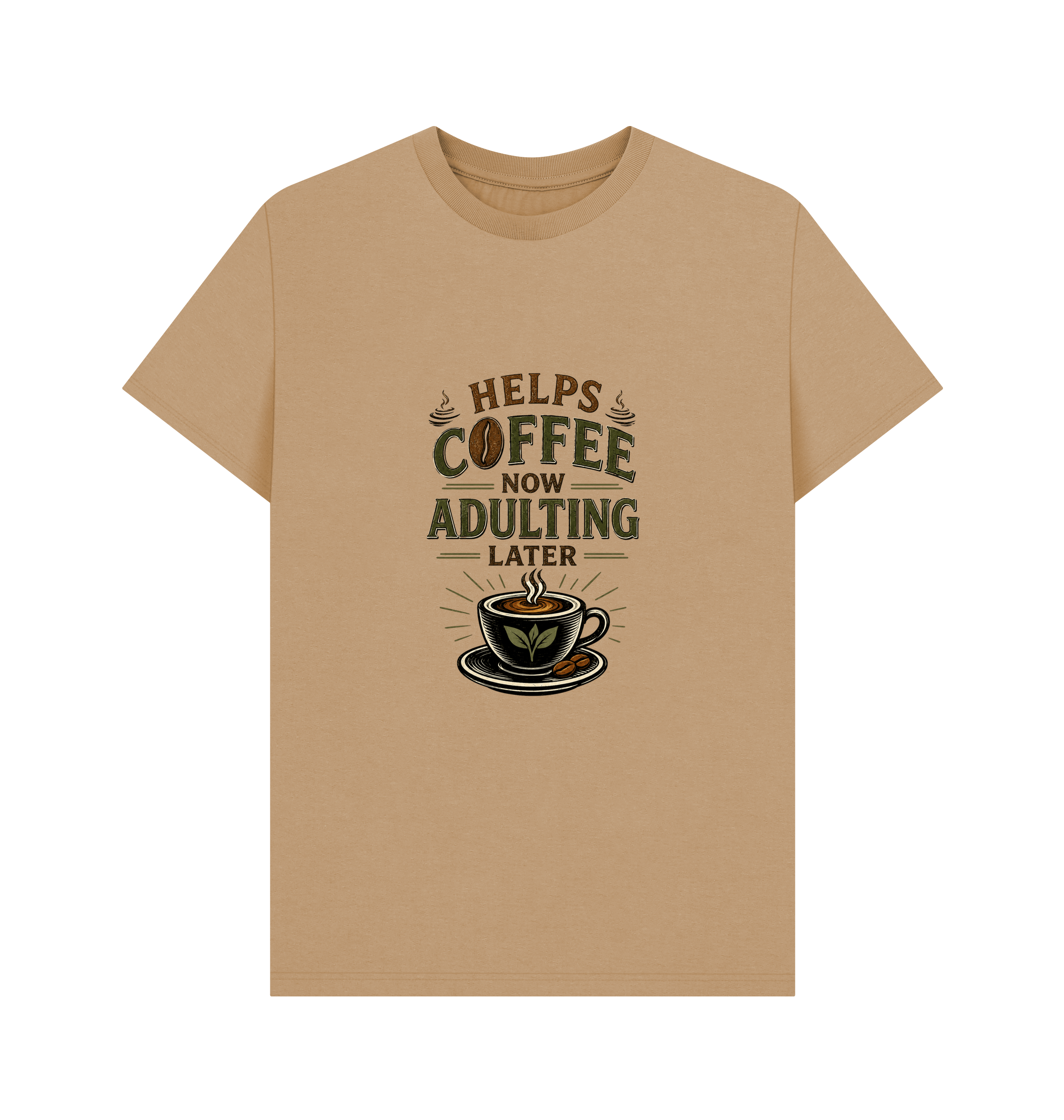 Sand Printed T-shirt Front