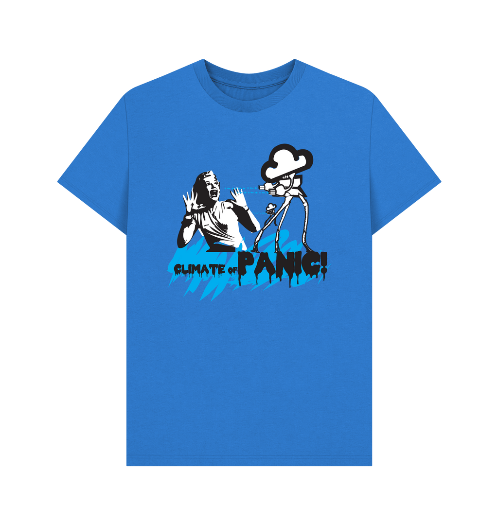 Bright Blue Printed T-shirt Front