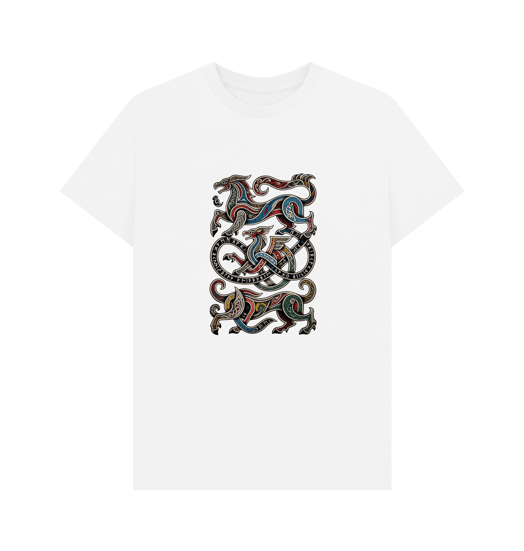 White Printed T-shirt Front