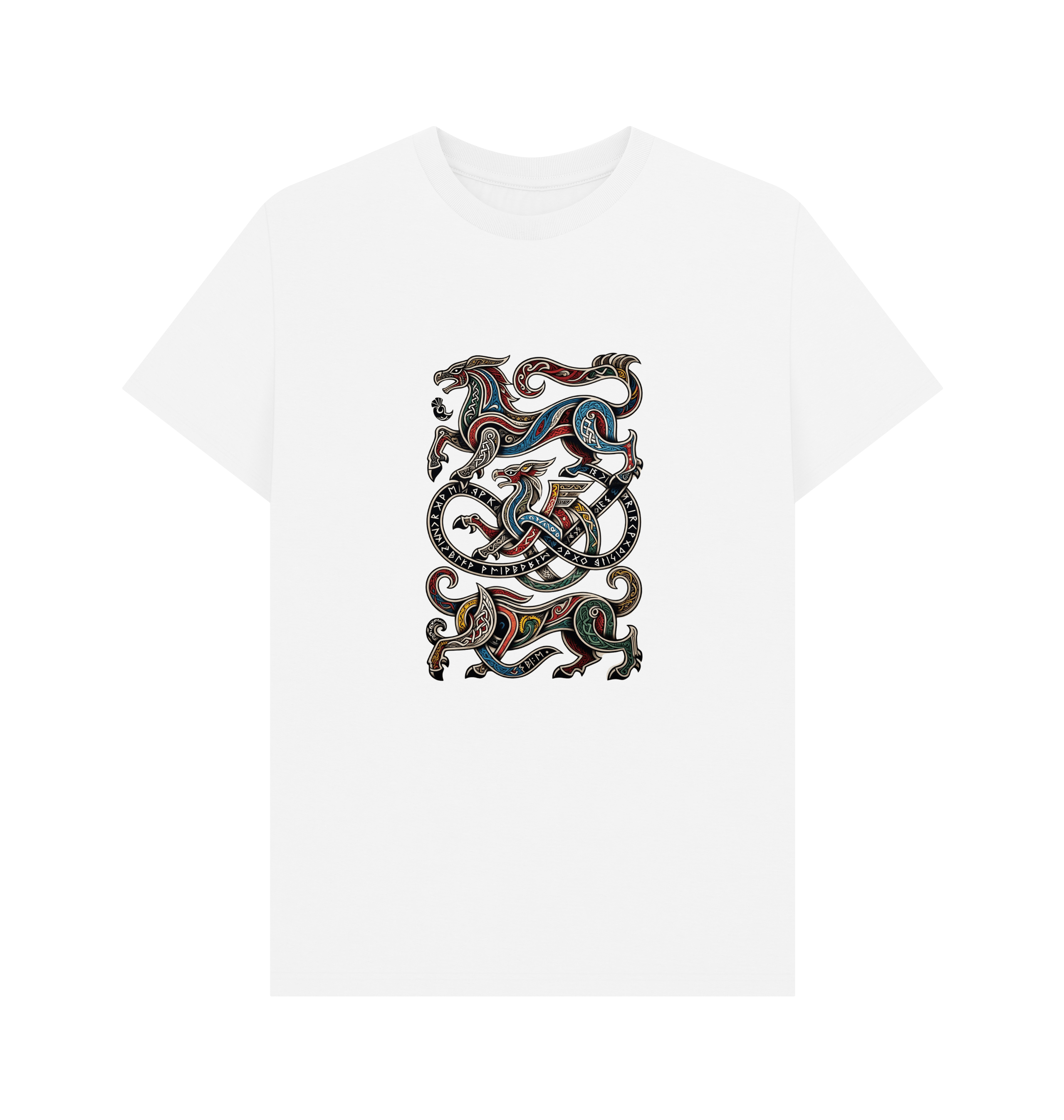 White Printed T-shirt Front