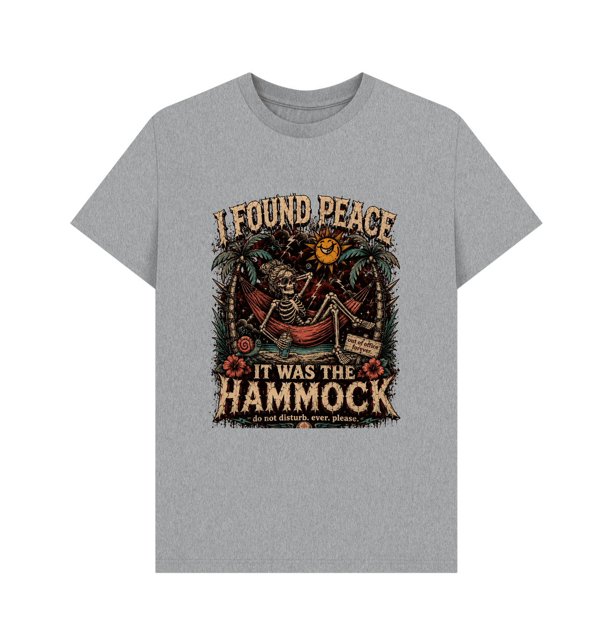 Athletic Grey Printed T-shirt Front