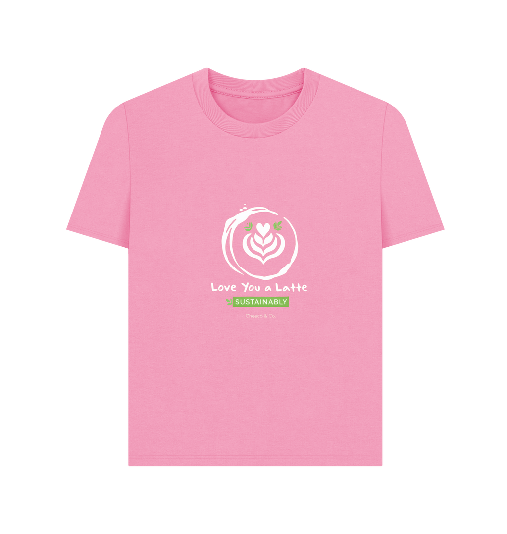 Rose Pink Printed T-shirt Front