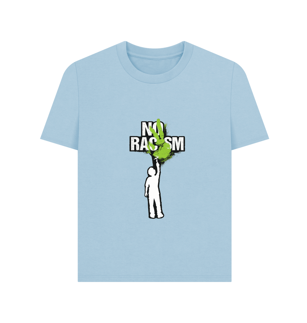 Milky Blue Printed T-shirt Front