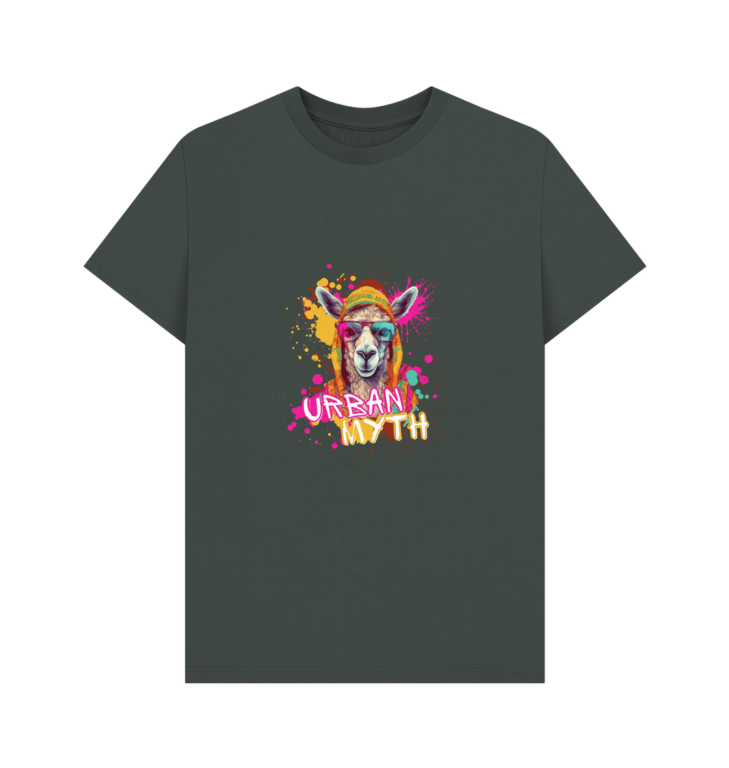 Dark Grey Printed T-shirt Front