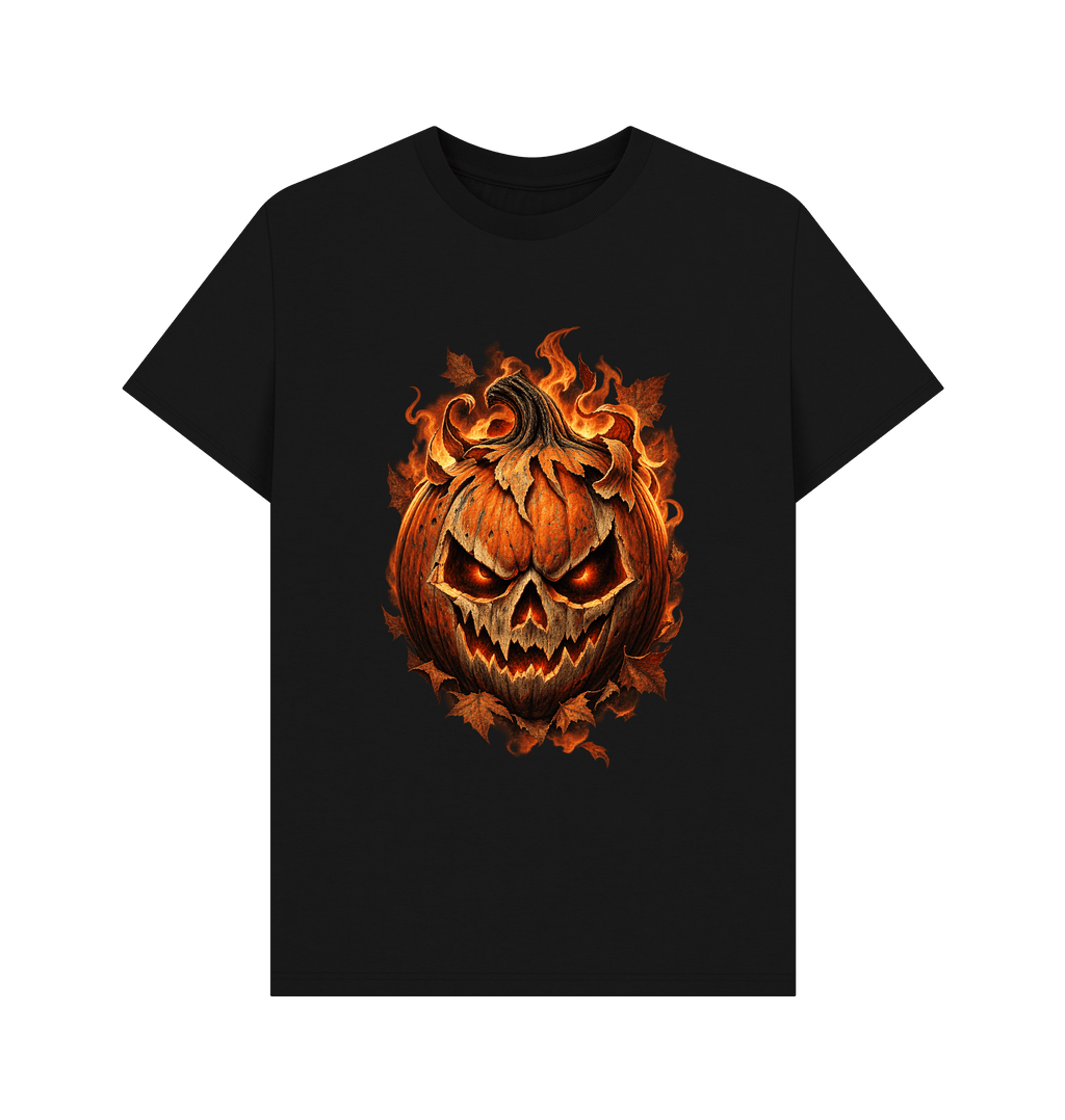 Black Printed T-shirt Front