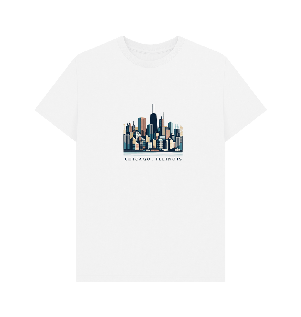 White Printed T-shirt Front
