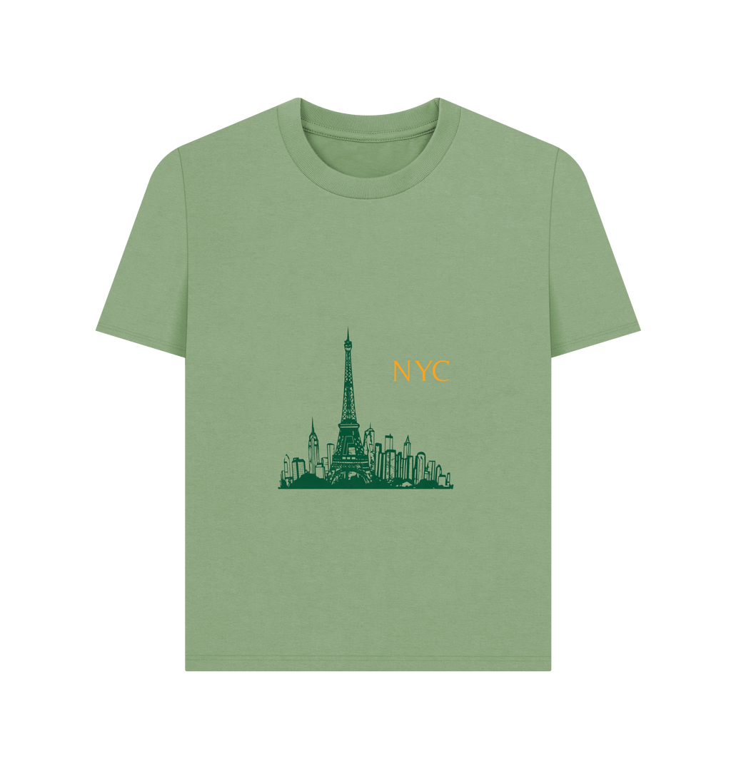 Sage Printed T-shirt Front