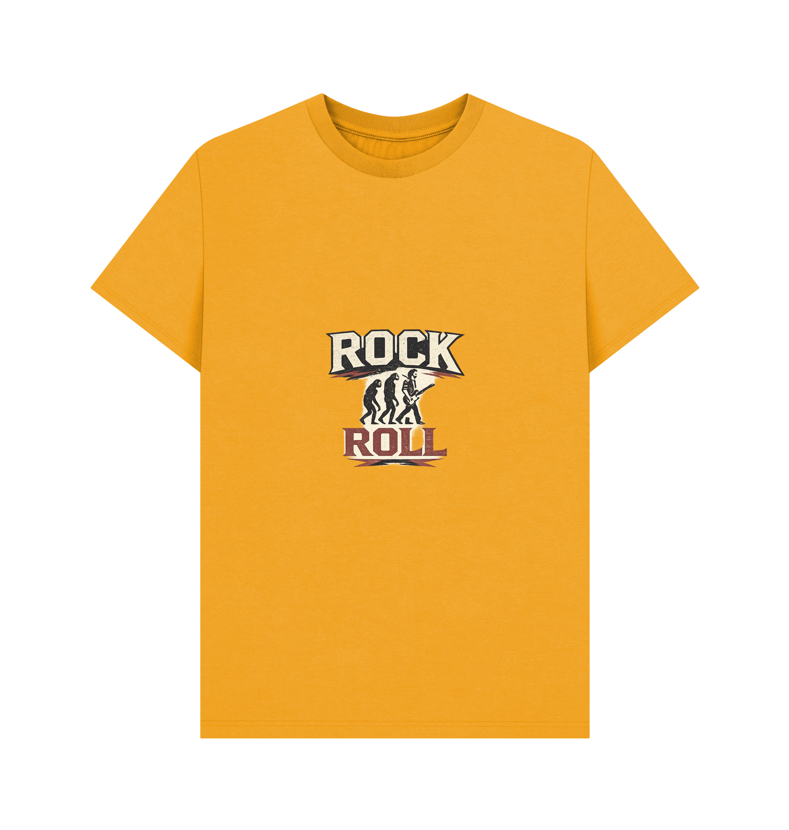 Mustard Printed T-shirt Front