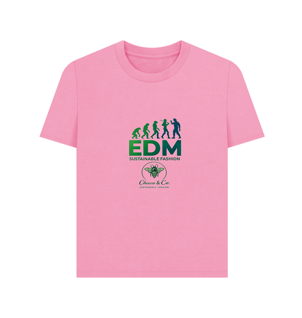 Rose Pink Printed T-shirt Front