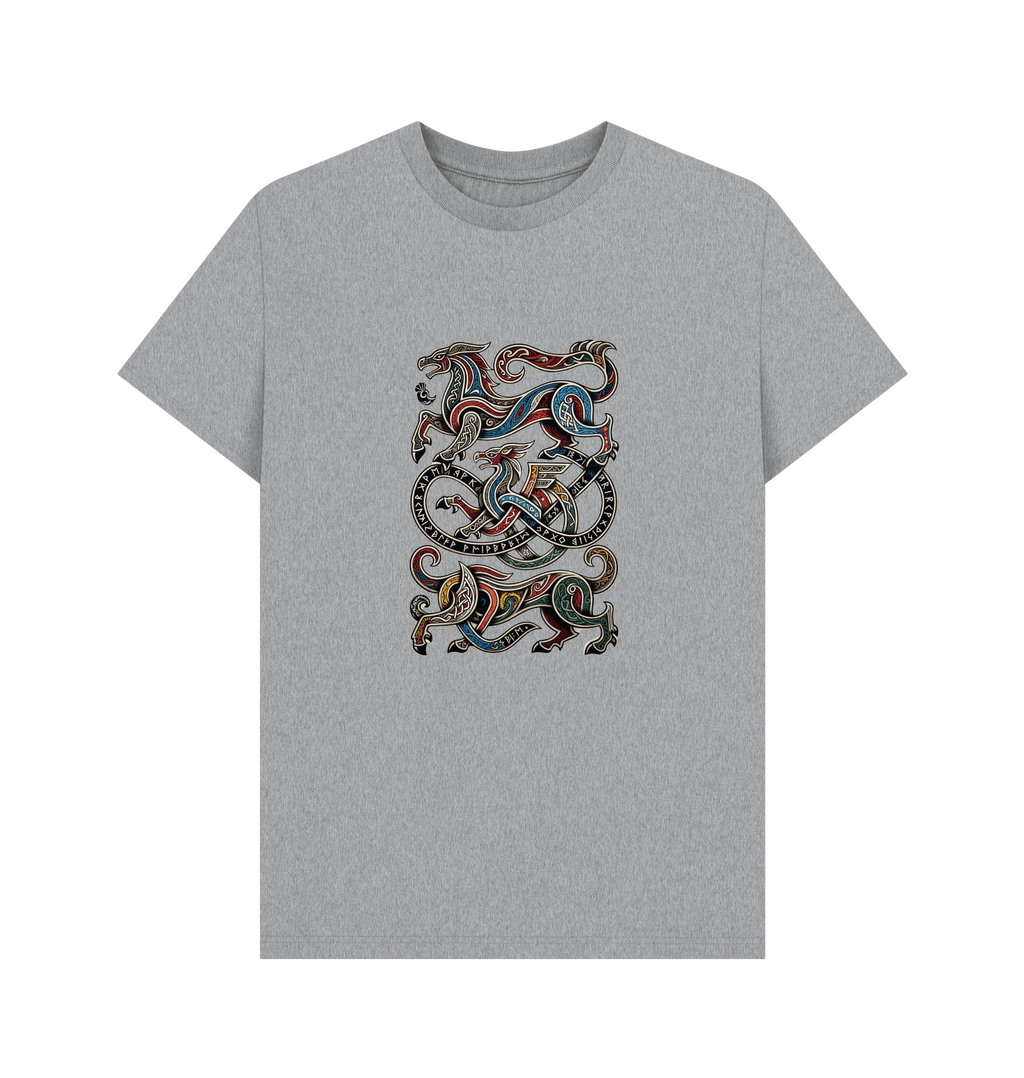 Athletic Grey Printed T-shirt Front