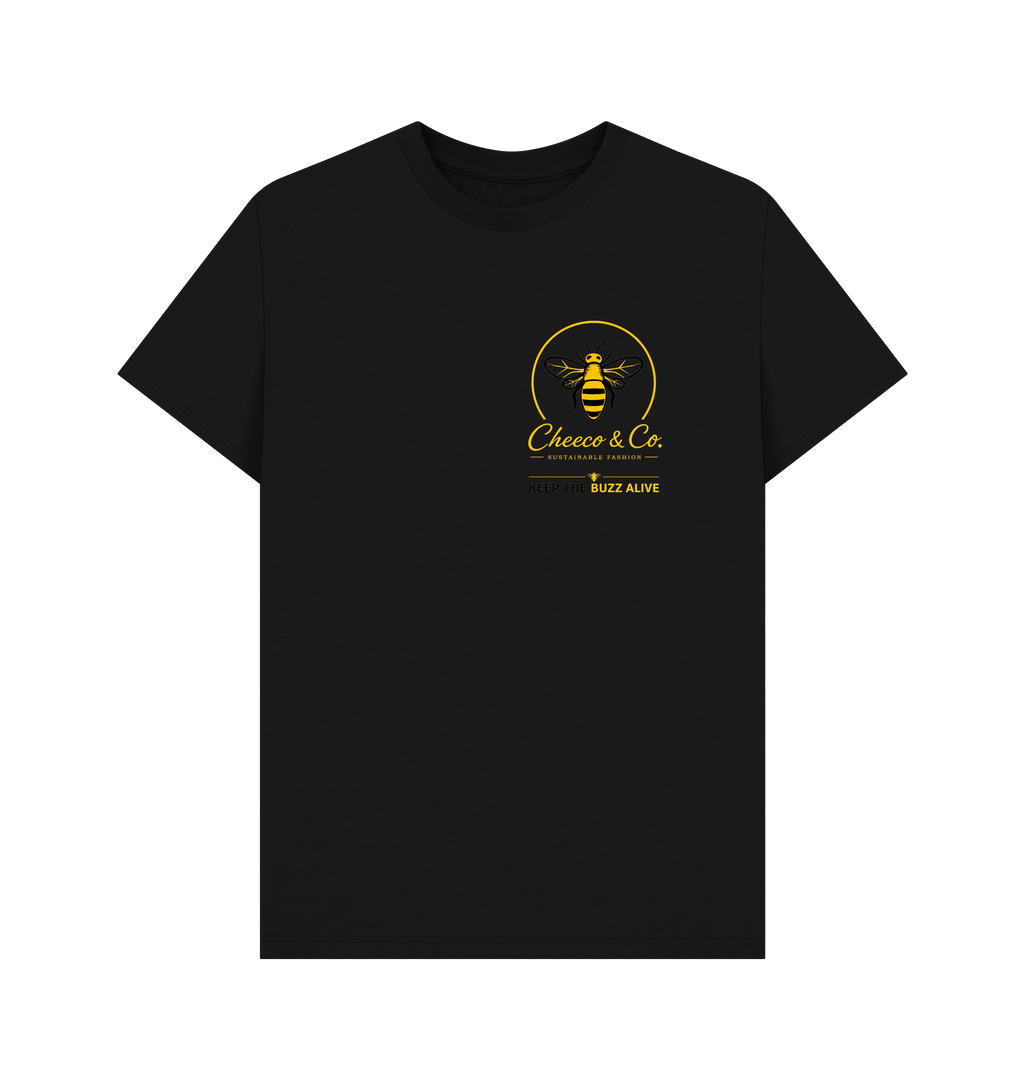 Black Printed T-shirt Front
