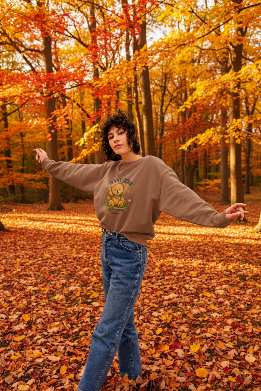 Sunny Bear organic Cotton Women’s Oversized Jumper